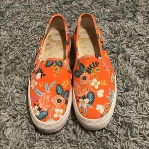 Rifle paper slip on Keds